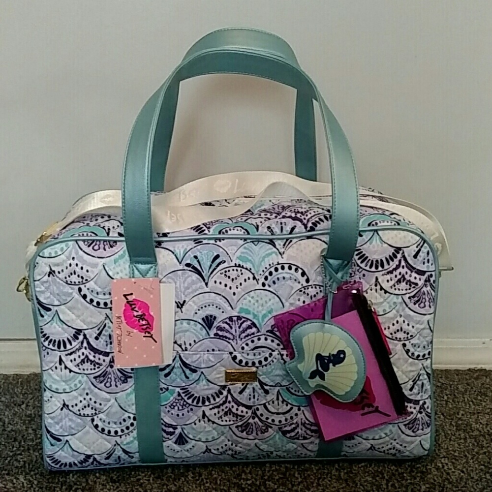 Betsey Johnson Rare Mermaid Weekender